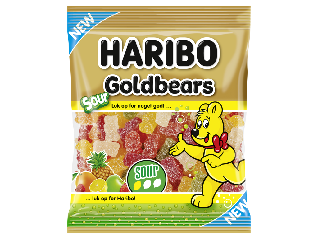 Vingummi bamse sour 120 gr