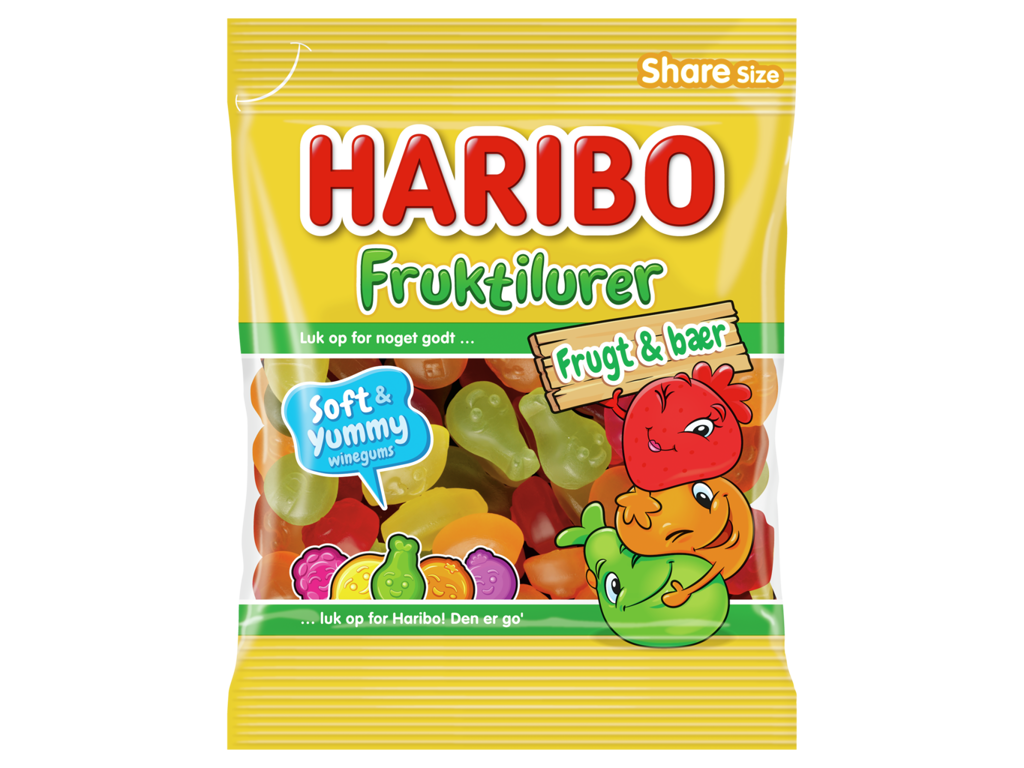 Fruktilurer Frugt/Bær 120 Gr.