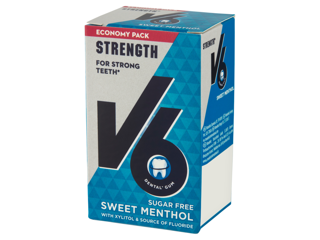 V6 Str.Teeth Sweet Menthol Øko