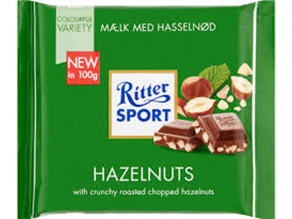 Ritter Hakkede Hassel  100 Gr.