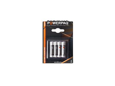 POWERPAQ BATTERI LR03 AAA 4 ST